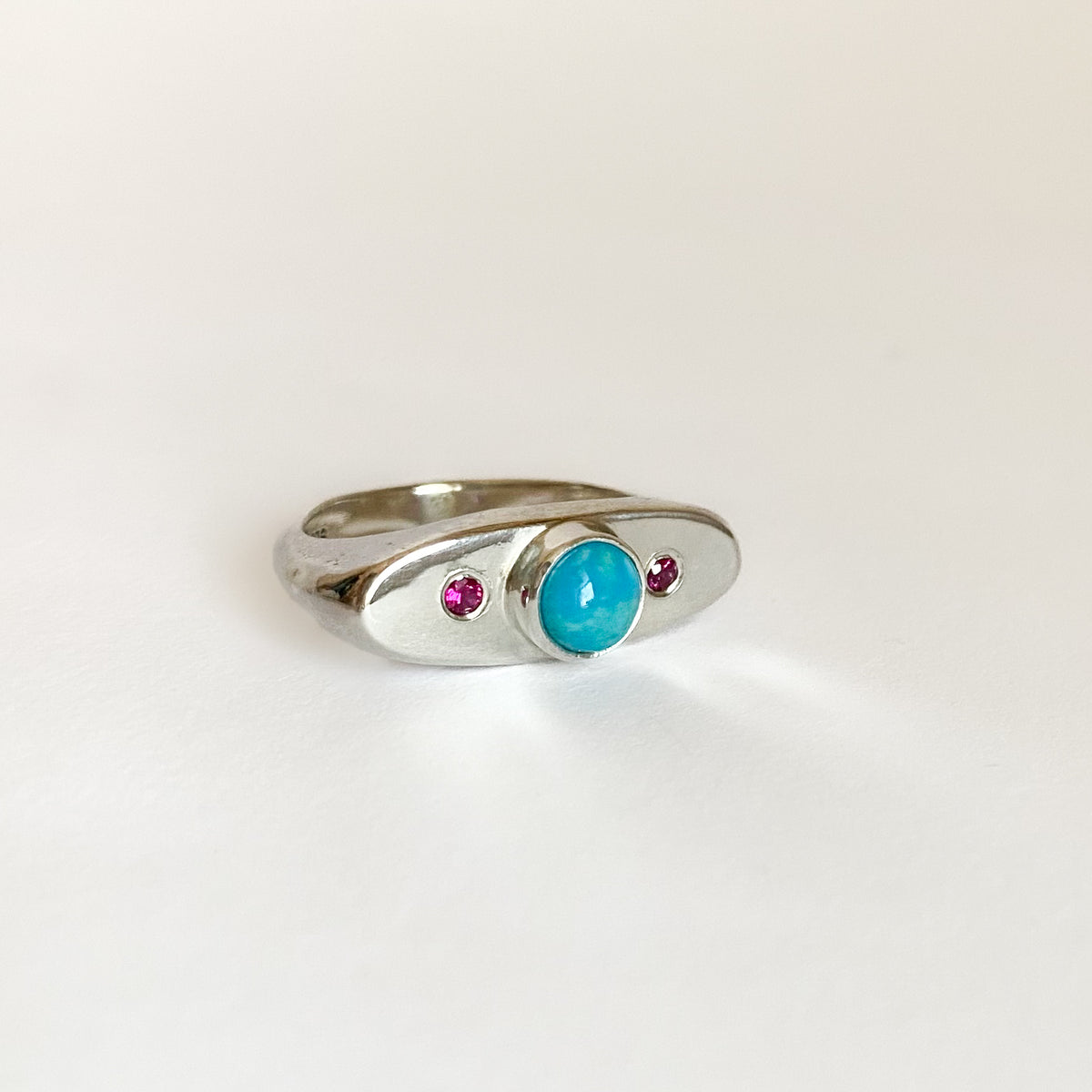 Sterling Silver Ellipse Ring