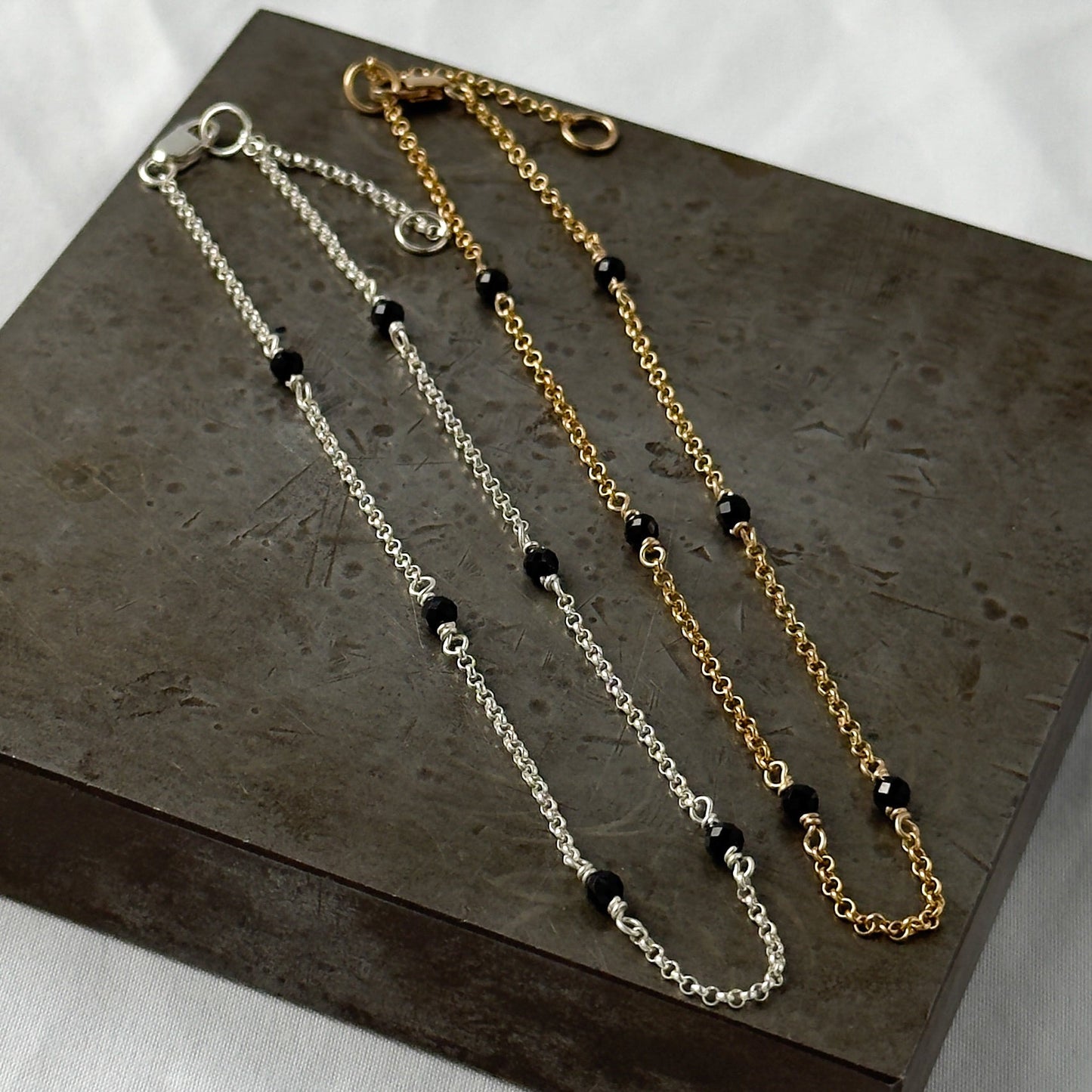 Onyx Anklet