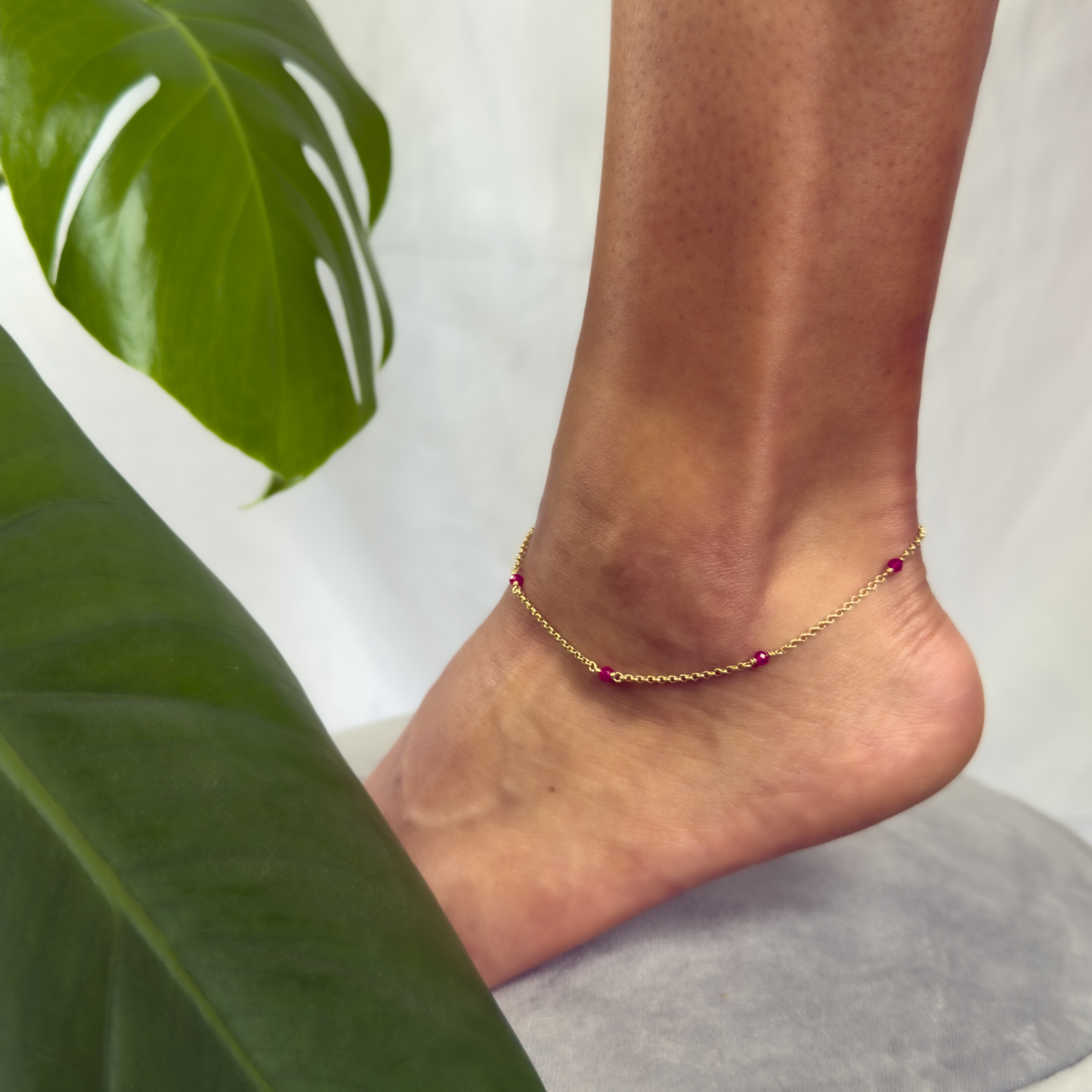 Ruby Anklet
