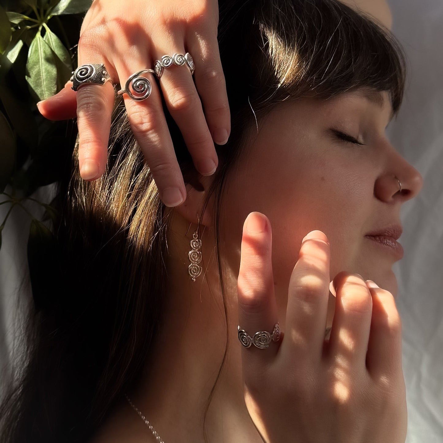 Eternity Spiral Rings
