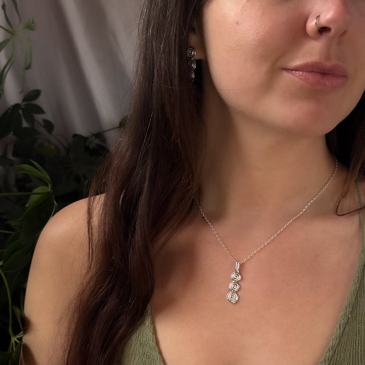 Triple Spiral Pendant
