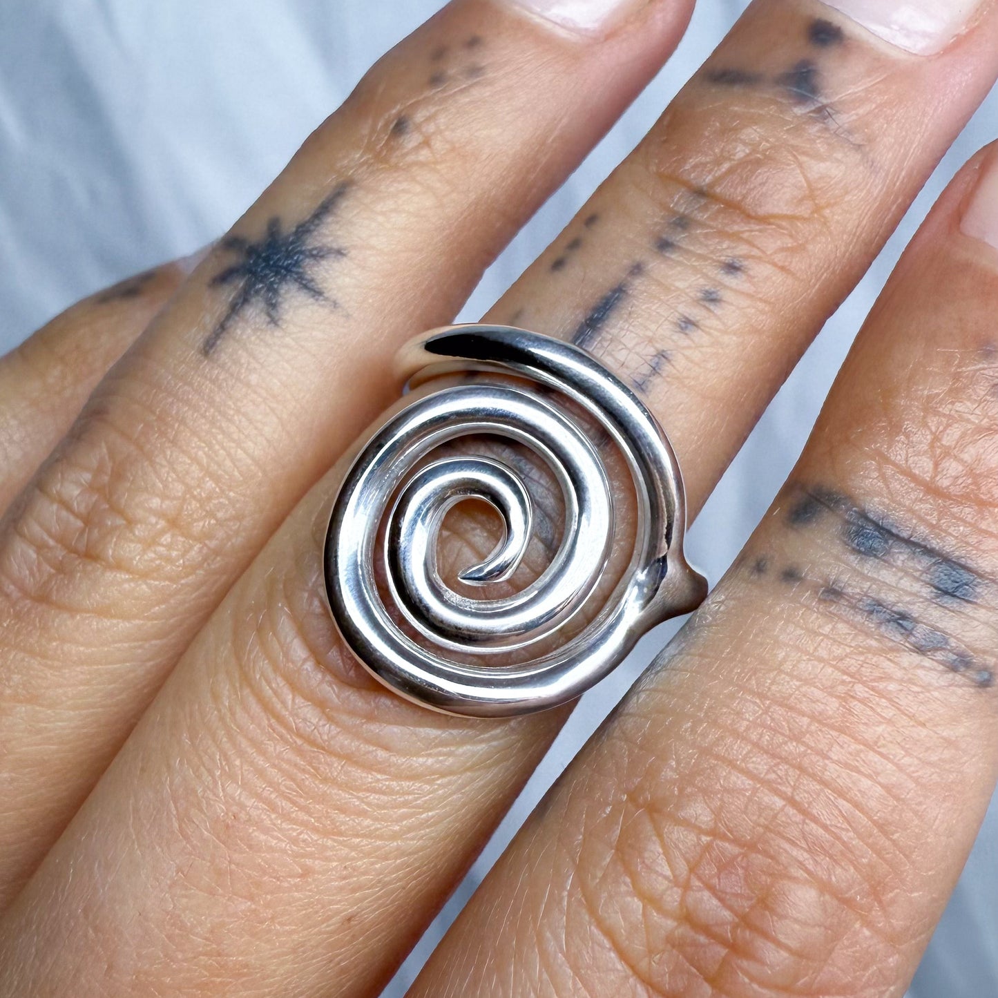 Uzumaki Ring Size US 7.5