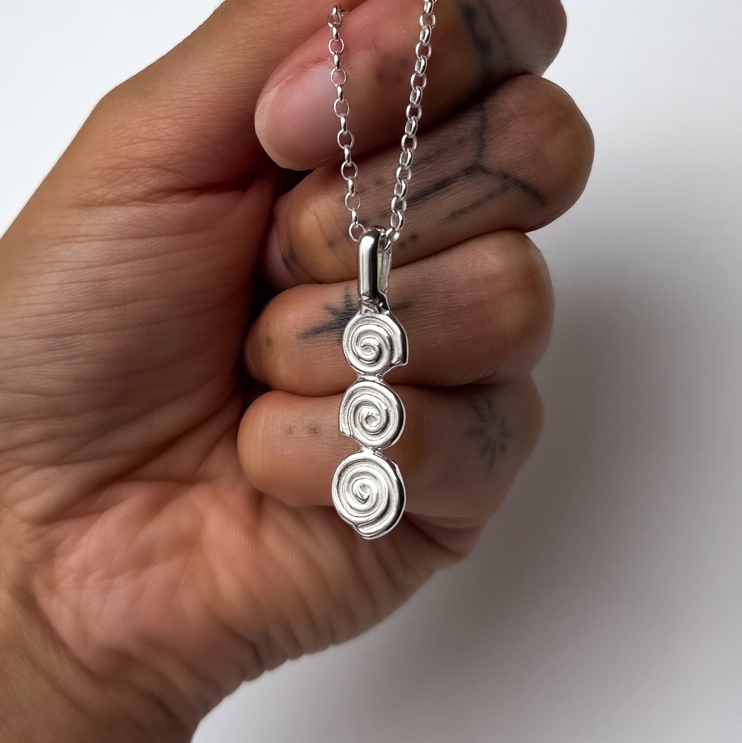 Triple Spiral Pendant