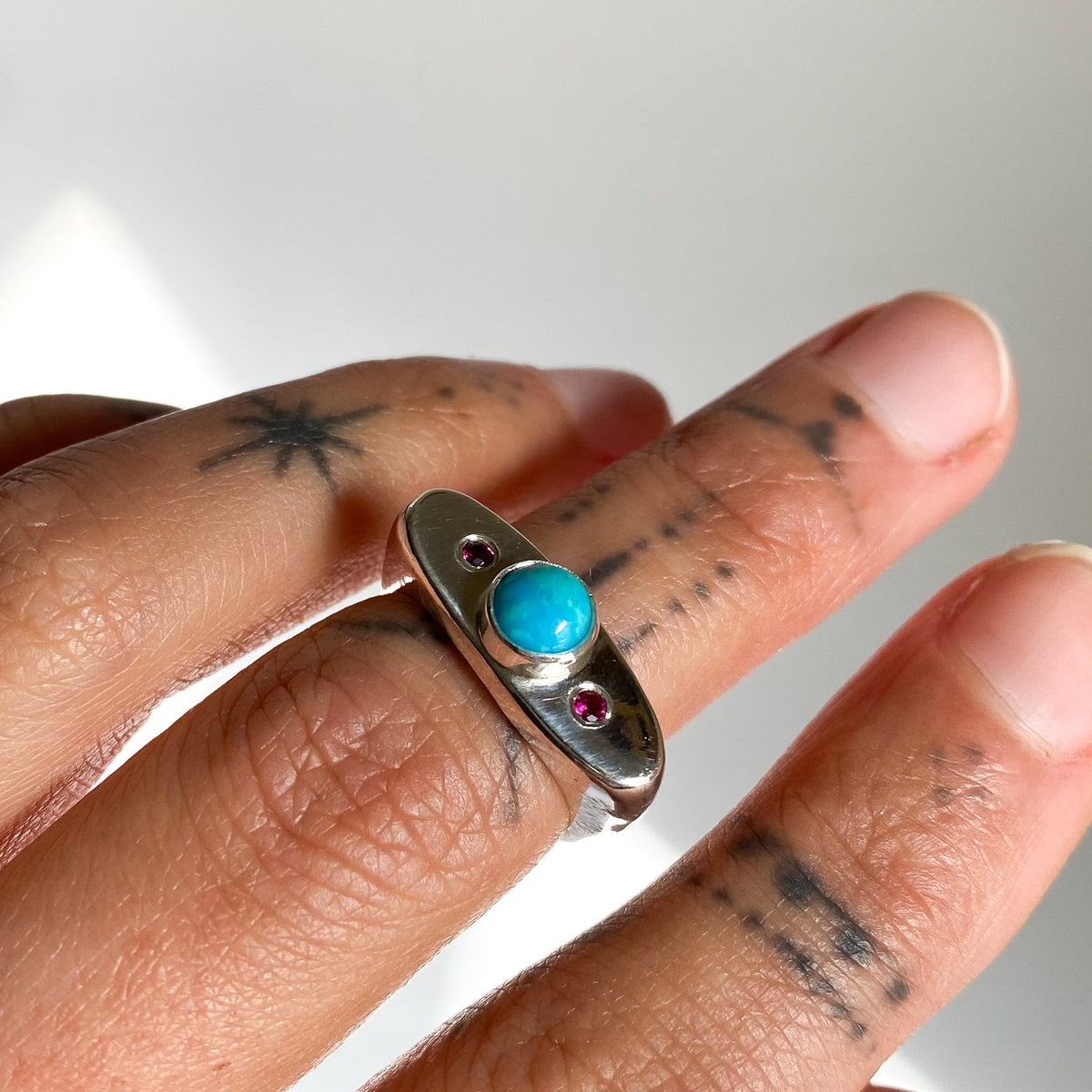 Sterling Silver Ellipse Ring
