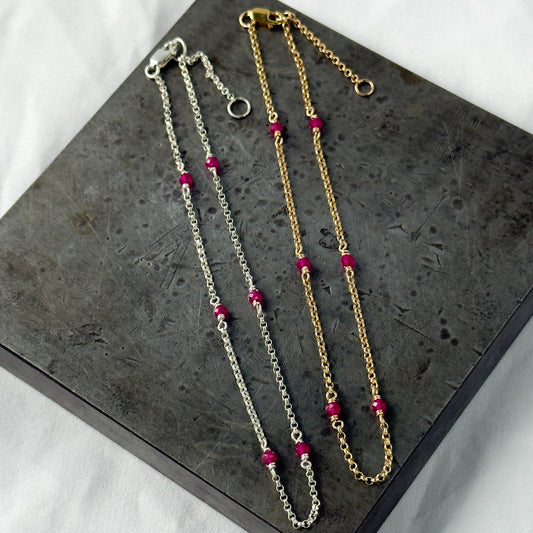 Ruby Anklet