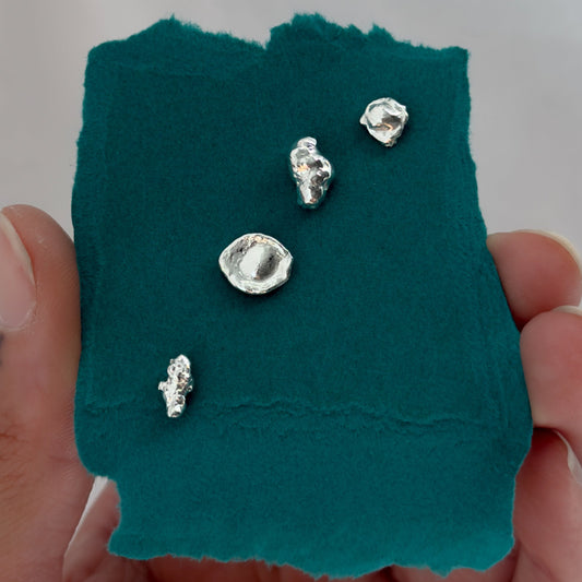 Water Cast Stud Earrings (Individual)