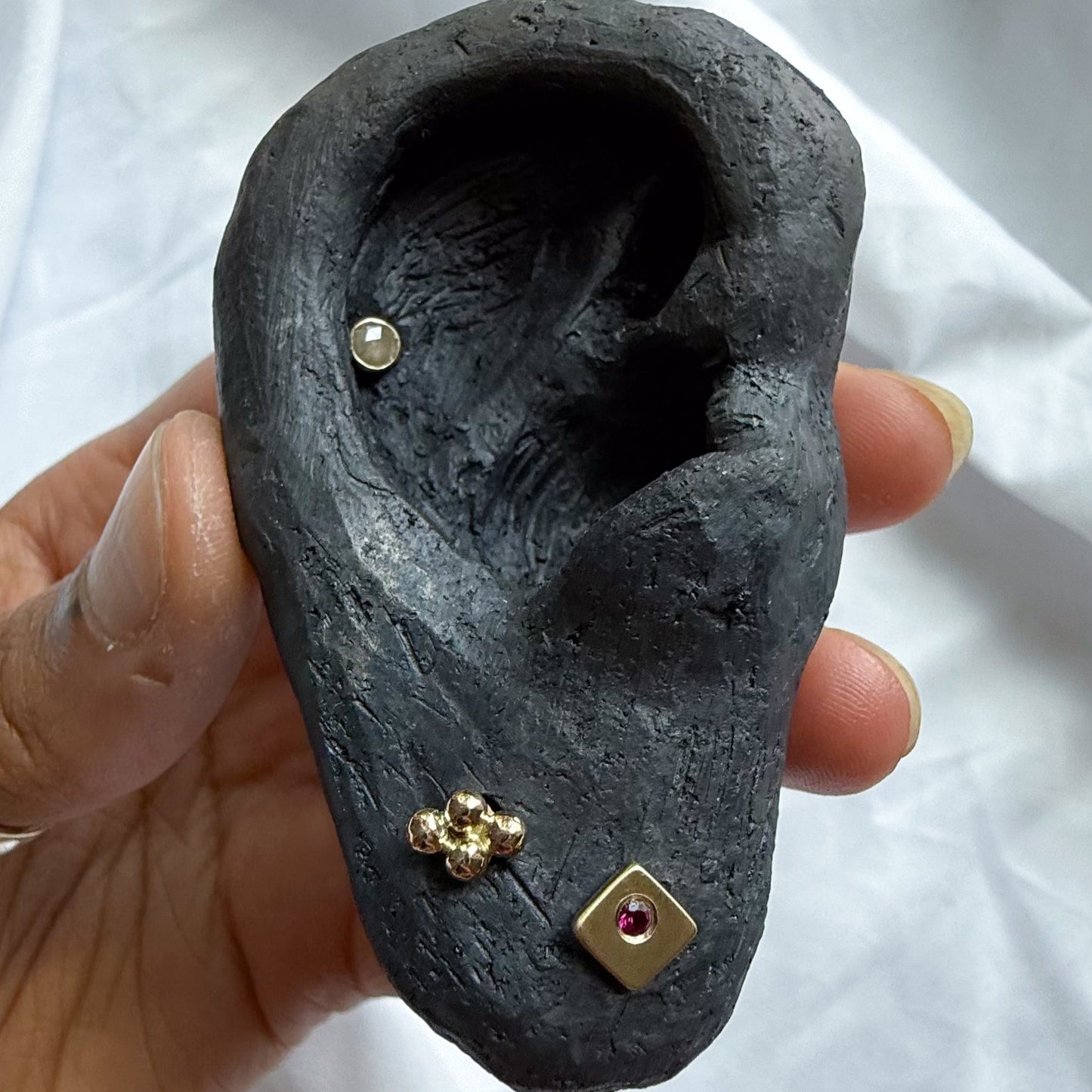 10k Gold Cloud Earrings