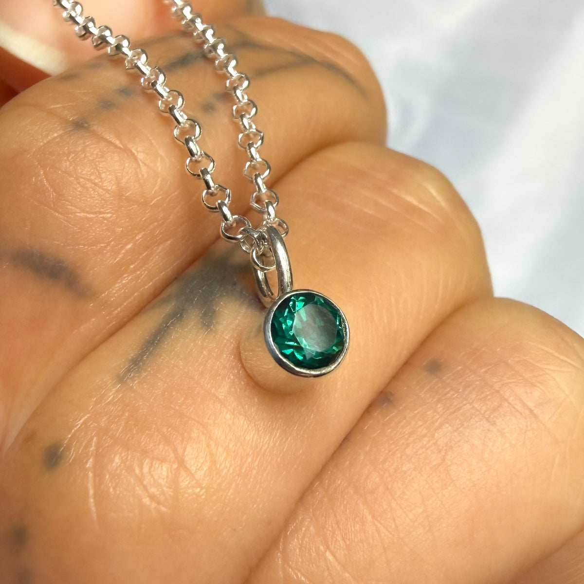 Green Topaz Layering Necklace