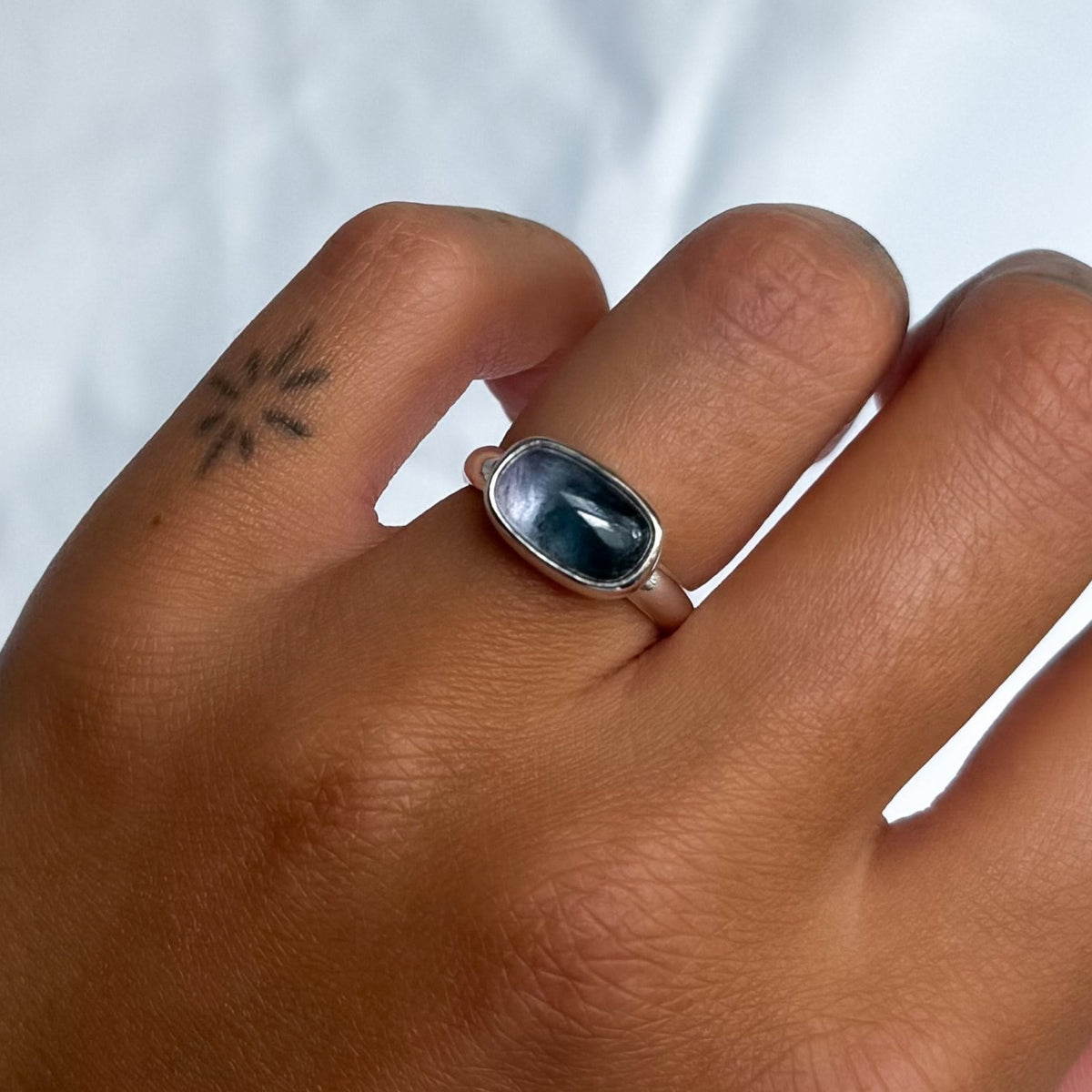 Periwinkle Tourmaline Ring Size 6