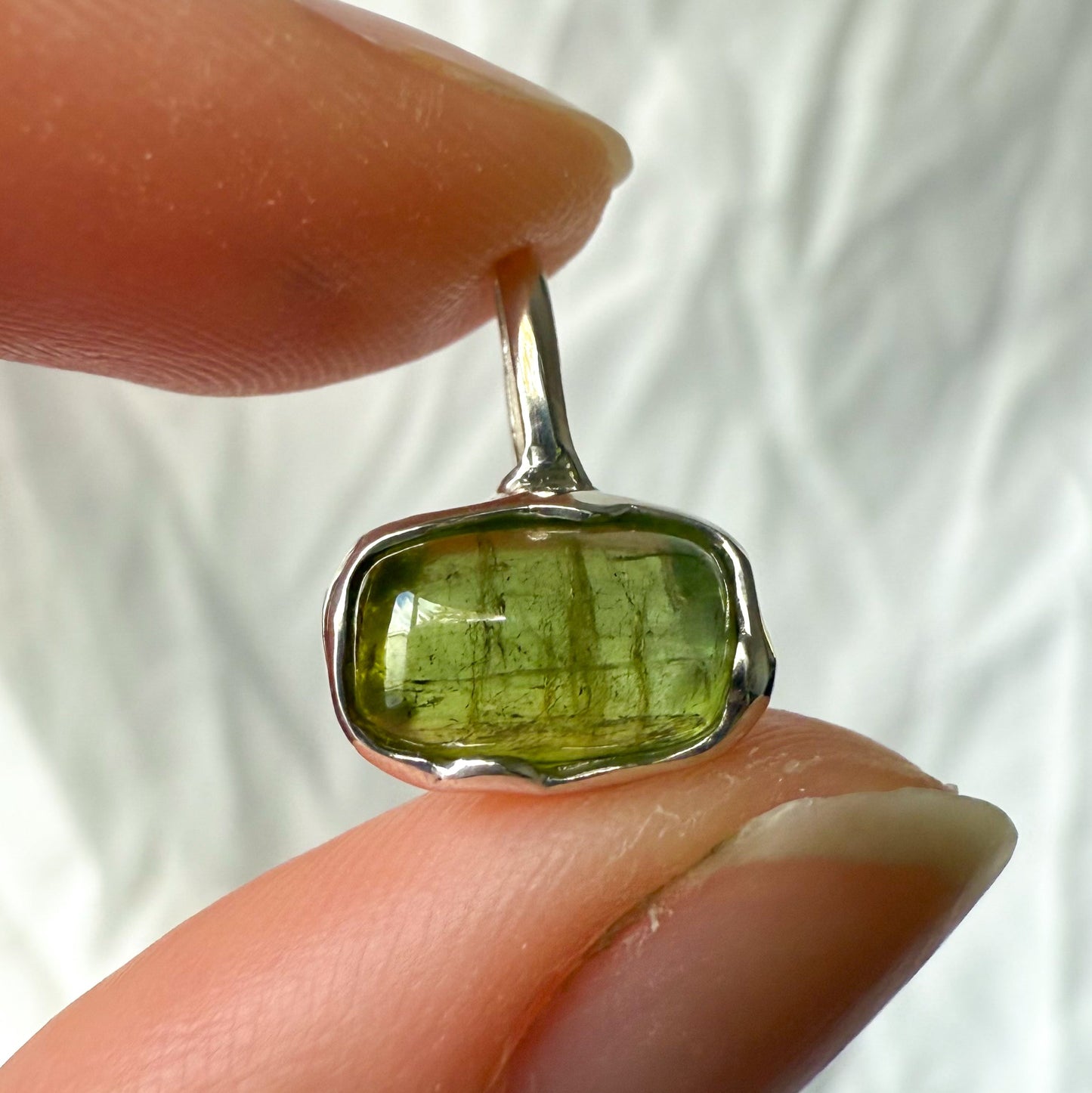 green tourmaline pendant 