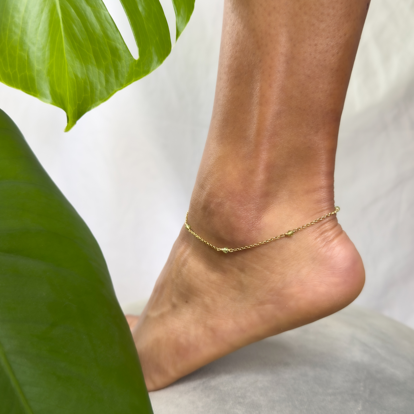 Peridot Anklet