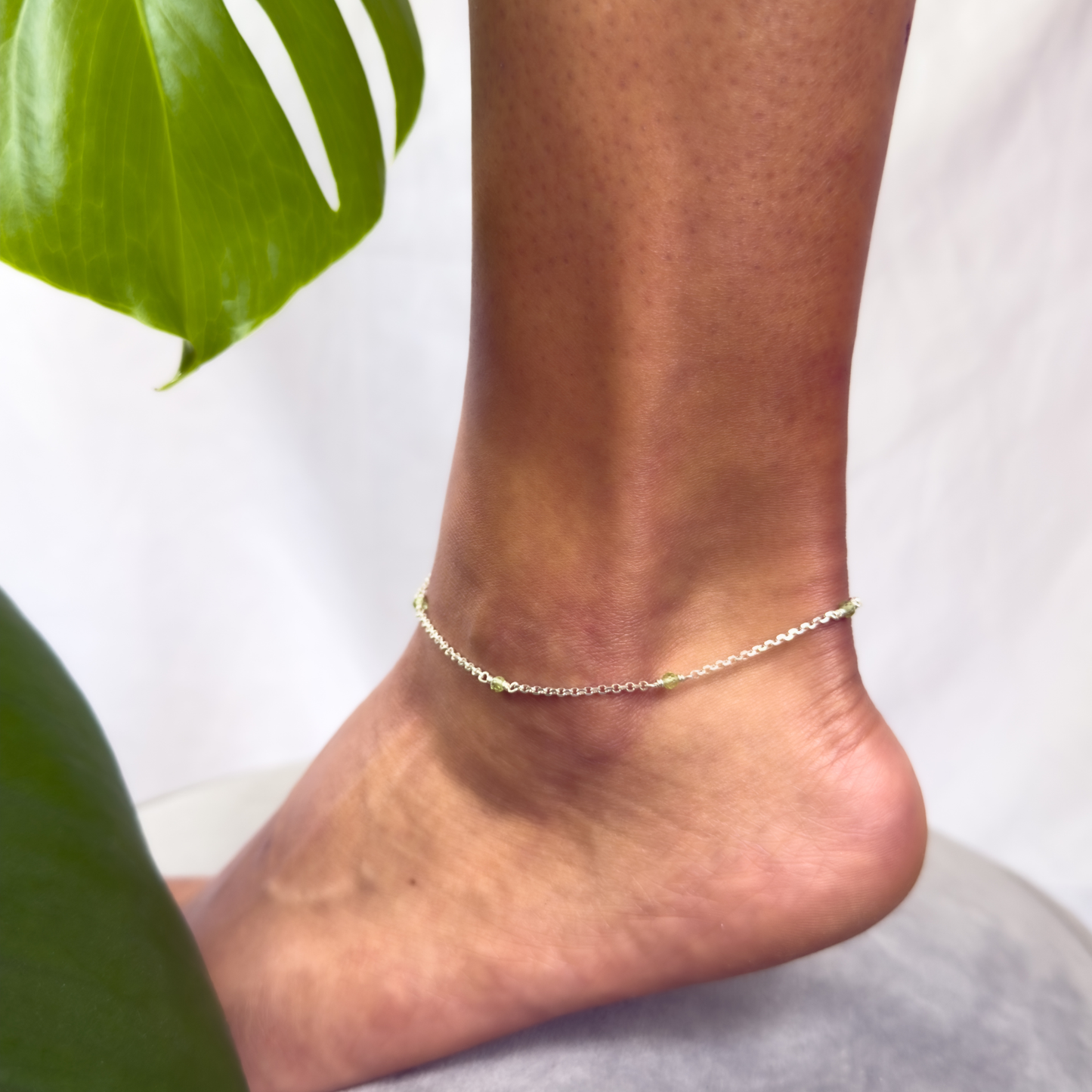 Peridot Anklet